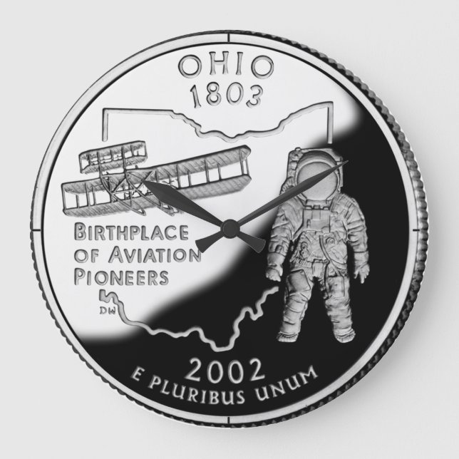 Relógio do Quarto Estado de Ohio Faux (Frente)