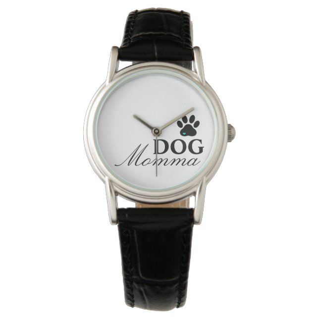 Relógio Dog Momma Watch with Paw Print (Frente)