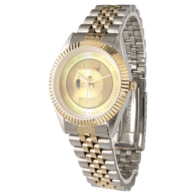 Relógio DOGG dogecoin : Dourado Vazio Watch (Angular)