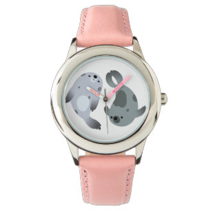 Relógio Dois Bons Cartoon Harp Seals Watch