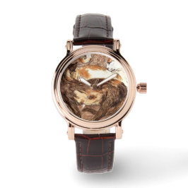 Relógio Dois gatos (por Franz Marc)