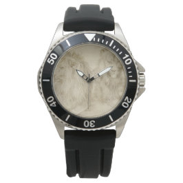 Relógio Dois Leões Sentados (Animais Selvagens) (Albrecht 