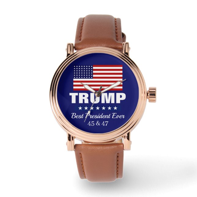 RELÓGIO DONALD TRUMP BEST PRESIDENT EVER WATCH (Frente)