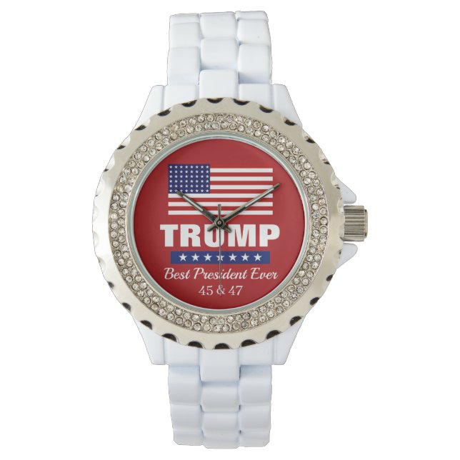 RELÓGIO DONALD TRUMP BEST PRESIDENT EVER WATCH (Frente)