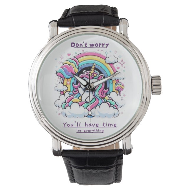 Relógio Don't Worry, You'll Have Time for Everything"  (Frente)