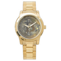 Dourada Bitmoney Watch for Man