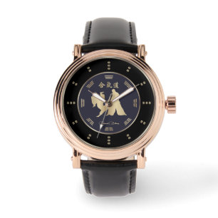Relógio Dourado Aikido Luxury Watch