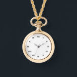 Relógio Dourado Necklace Assista à dádiva feminina<br><div class="desc">Presentes Dourados de Casamento e Noivado para qualquer pessoa</div>