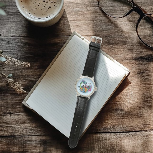 Relógio Dragão de Água Chinês Peixe Koi (Criador carregado)