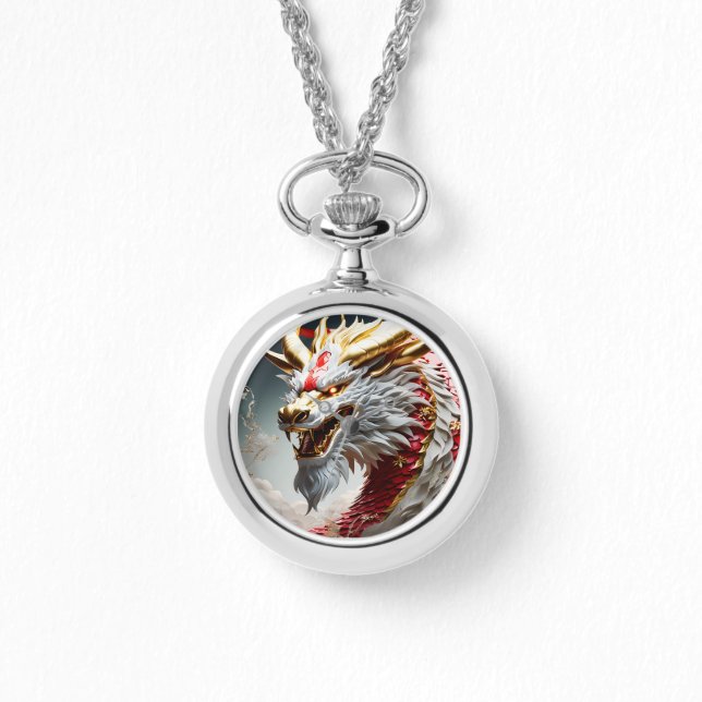 Relógio Dragão para respiração de incêndio, balanças branc (Frente)