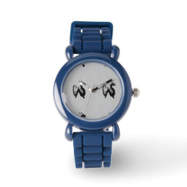 Relógio Dragões negros na cinza