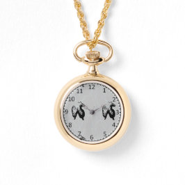 Relógio Dragões negros na cinza