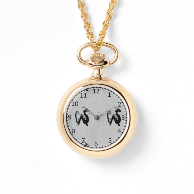 Relógio Dragões negros na cinza (Frente)