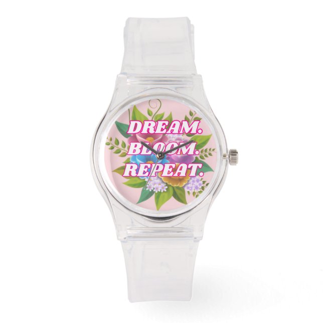 Relógio Dream Bloom Repeat Women's Watch - Elegant Floral (Frente)
