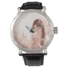 Relógio Dreamy Floral Girl Aesthetic Wrist Watch – Cute 