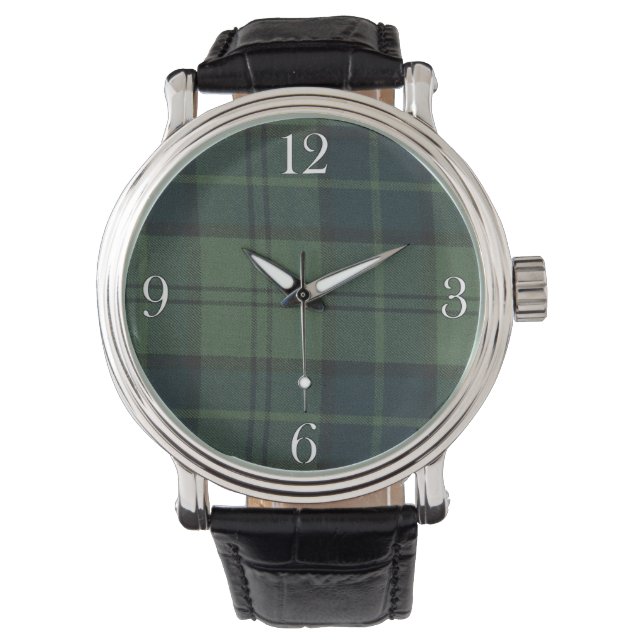 Relógio Dunbar Clan Scottish Highlands Tartan Watch (Frente)