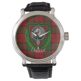 Relógio Dunbar Scottish Clan Tartan & Crest