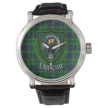 Duncan Scottish Clan Tartan e Crest