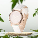 Relógio Dusty rosa personalizada eWatch<br><div class="desc">Presente para ela,  relógio de pulso rosa empoeirado</div>