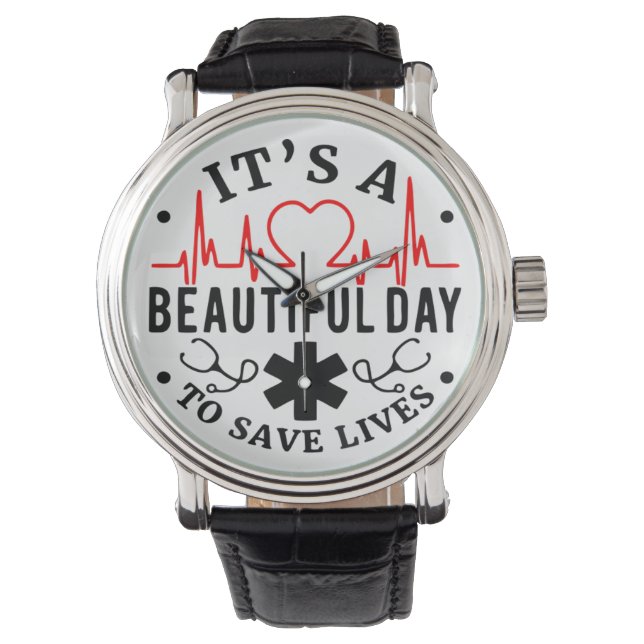 Relógio É um belo dia para salvar vidas (Frente)