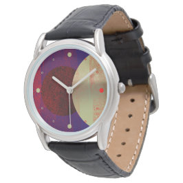 Relógio Éclipse lunaire - abstrait