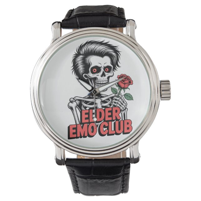 Relógio Elder Emo Club Skeleton Rose Watch (Frente)