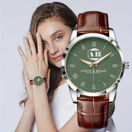 Relógio Elegant Anniversary Keepsake Couples Personalized