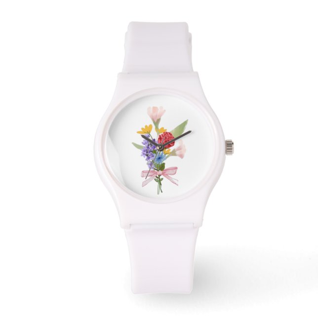 Relógio Elegant Floral Bouquet Watch (Frente)