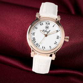 Relógio Elegant Roman numeral classic luxury monogram