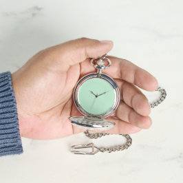 Relógio Elegante Mint Green Pocket Watch