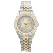 Elegante Ouro & Prata Clássico Numeração Romana Pe