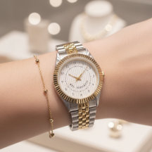 Relógio Elegante para Senhor e Senhora, Presente P