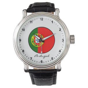 Relógio Elegante Portugal Watch & Português Flag / Lisboa