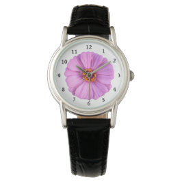 Relógio Elegante Rosa Zinnia Flor Watch