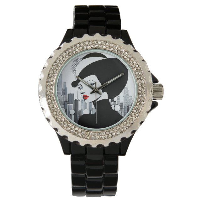 Relógio Elegante Uptown Girl New York High Society (Frente)