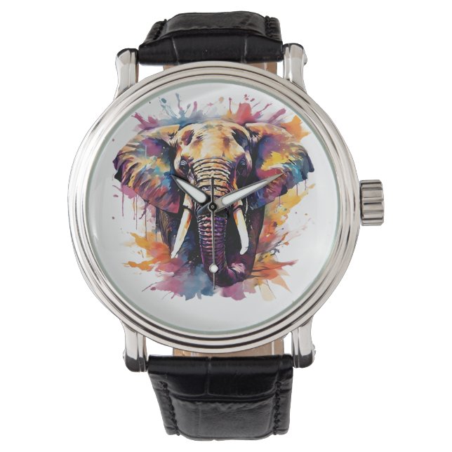 Relógio Elephant Design Hand Watch (Frente)