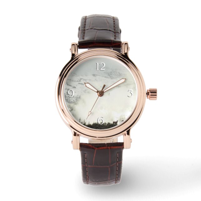 Relógio Elk no Grand Teton National Park Fotografia (Frente)