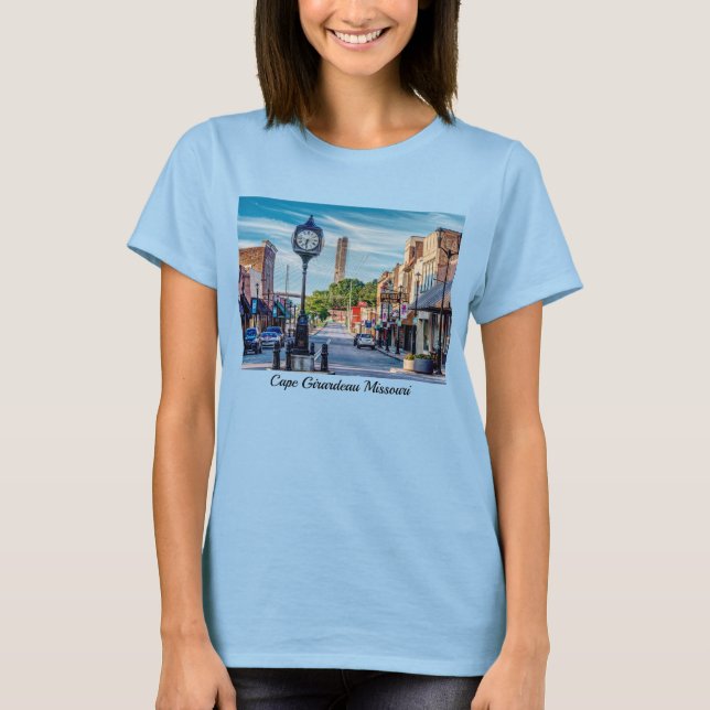 Relógio Em Camisa T De Cabo Girardeau Centro (Frente)