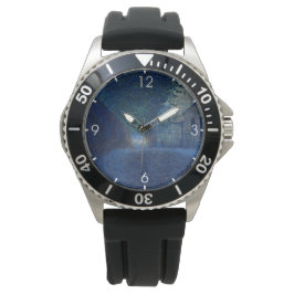 Relógio Em Dusk (Paisagem Noturna) (Cena Noturna)