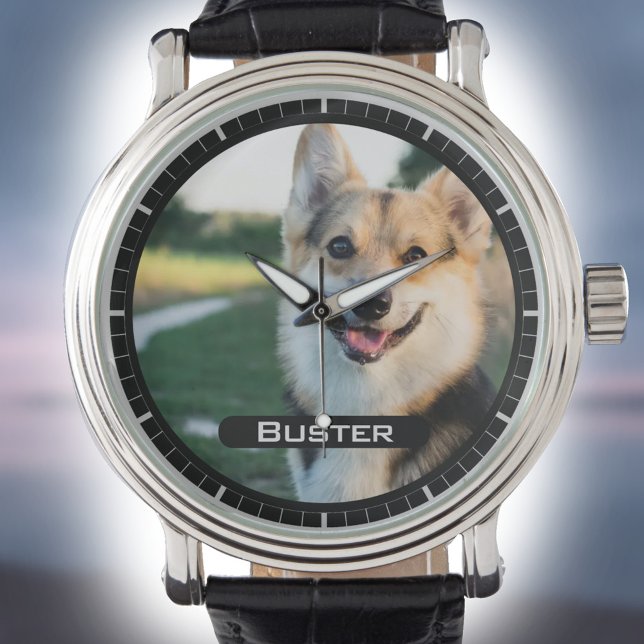 Relógio Em memória do seu animal. Pet Photo on a Watch (Criador carregado)