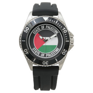 Relógio Emblem redonda Palestina