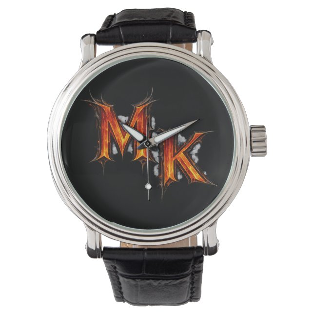 Relógio Emblema Infernal Gótico MK (Frente)