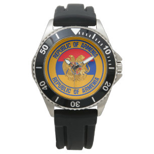 Relógio Emblema redondo de Arménia