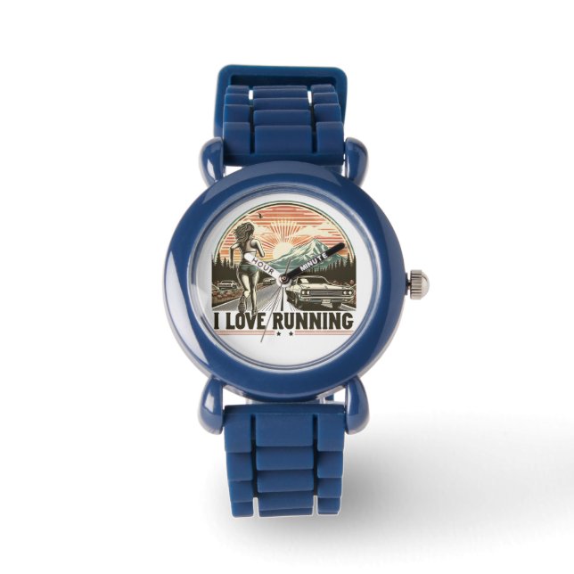 Relógio Endorphin Rush: Eu Adoro Correr (Frente)