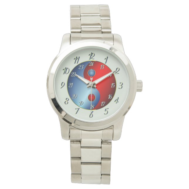 Relógio Energetic Rhinestone Green Yin Yang (Frente)