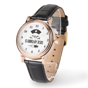 Relógio Enfermeira Inspiradora Jesus Arte de Palavras