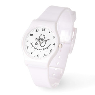 Relógio Enfermeira salvando vidas super poderosa arte de p