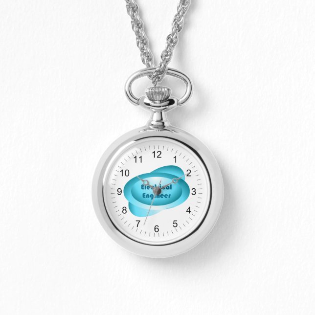 Relógio Engenheiro elétrico azul (Frente)