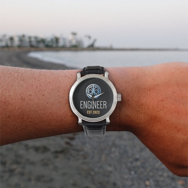 Relógio Engenheiro estabelecido, Formando de engenharia pe (Criador carregado)