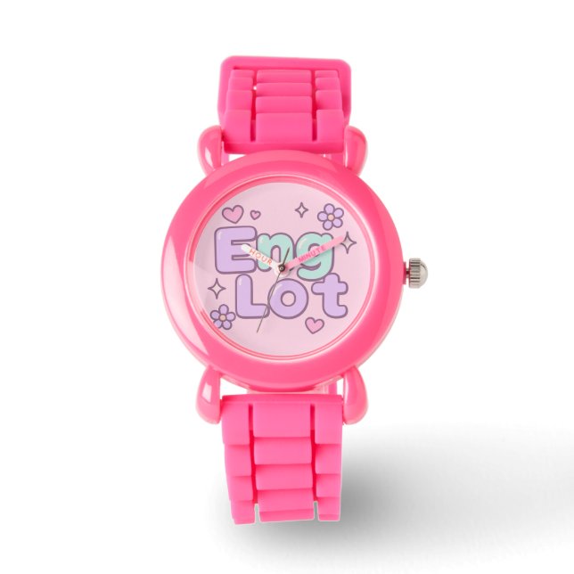 Relógio Englot Kawaii Bubble Letter Watch (Frente)